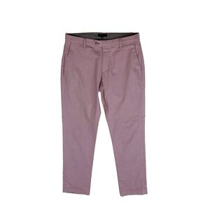 Ted Baker Men Size 34R Holclas Lavender Mauve Chino Pants Cotton Slim Fit
